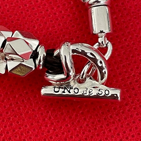 UNO de 50 Bracele🔸️END PEARL 🔸️ Silver plated  with Faux Pearls - Picture 13 of 15